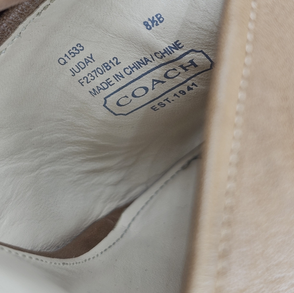 Coach Juday Leather Brown, Peep Toe Platform/Wedges, Women's Size 8.5B - Picture 6 of 6